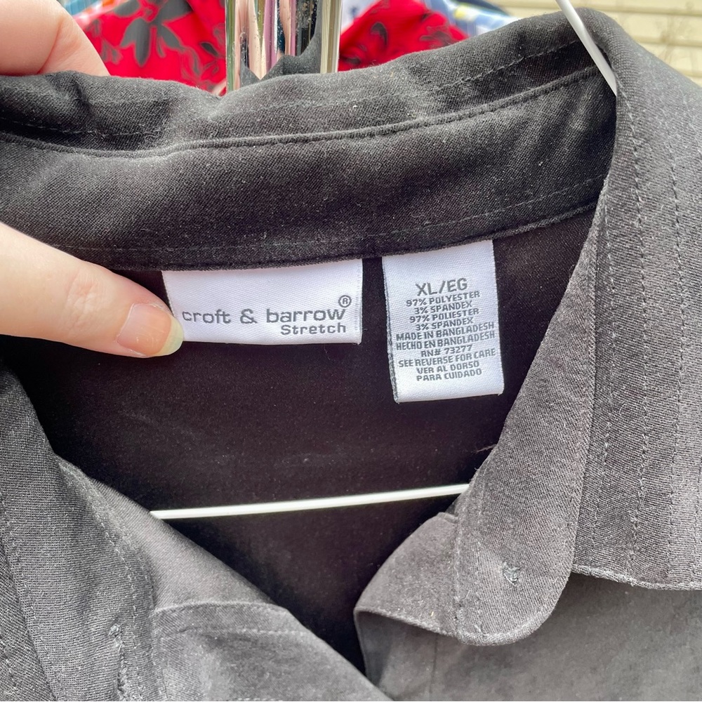 Gray suede-textured blouse - Picture 2 of 3